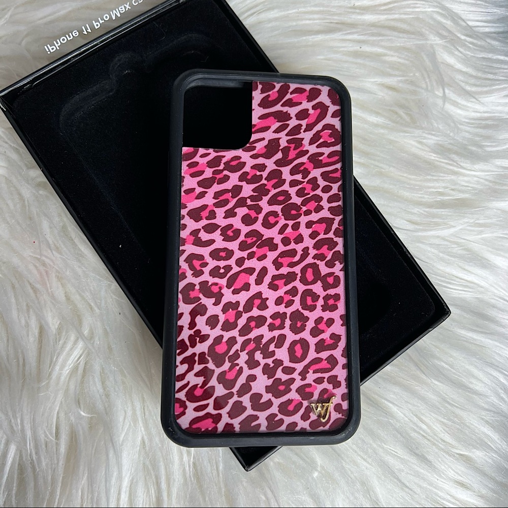 Wildflower pink leopard case for iPhone 11 Pro Max